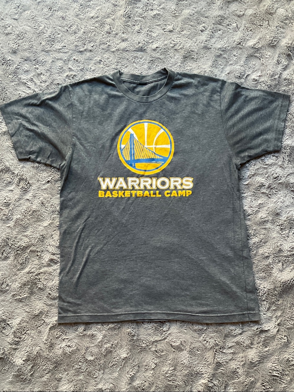 Golden State Warriors Gray & Yellow Basketball Camp T-Shirt